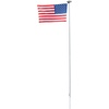 image:imageVEVOR Flag Pole 20ft Heavy Duty Telescopic Flagpole Kit with Mounting Base for Vehicles Extra Thick Outdoor Aluminum Flagpole Kit with 3x5 American Flag for Sedans Pickups RVs Food Trucks BlackSilver25ft Solar LightSectional