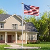 image:imageVEVOR Flag Pole 20ft Heavy Duty Telescopic Flagpole Kit with Mounting Base for Vehicles Extra Thick Outdoor Aluminum Flagpole Kit with 3x5 American Flag for Sedans Pickups RVs Food Trucks BlackSilver20ft Solar LightSectional