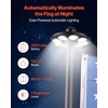 image:imageVEVOR Flag Pole 20ft Heavy Duty Telescopic Flagpole Kit with Mounting Base for Vehicles Extra Thick Outdoor Aluminum Flagpole Kit with 3x5 American Flag for Sedans Pickups RVs Food Trucks BlackBlack20ft Solar LightSectional