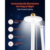 image:imageVEVOR Flag Pole 20ft Heavy Duty Telescopic Flagpole Kit with Mounting Base for Vehicles Extra Thick Outdoor Aluminum Flagpole Kit with 3x5 American Flag for Sedans Pickups RVs Food Trucks BlackSilver25ft Solar LightSectional