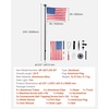 image:imageVEVOR Flag Pole 20ft Heavy Duty Telescopic Flagpole Kit with Mounting Base for Vehicles Extra Thick Outdoor Aluminum Flagpole Kit with 3x5 American Flag for Sedans Pickups RVs Food Trucks BlackBlack20ft Solar LightSectional