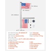 image:imageVEVOR Flag Pole 20ft Heavy Duty Telescopic Flagpole Kit with Mounting Base for Vehicles Extra Thick Outdoor Aluminum Flagpole Kit with 3x5 American Flag for Sedans Pickups RVs Food Trucks BlackBlack20ft Solar LightTelescopic