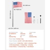 image:imageVEVOR Flag Pole 20ft Heavy Duty Telescopic Flagpole Kit with Mounting Base for Vehicles Extra Thick Outdoor Aluminum Flagpole Kit with 3x5 American Flag for Sedans Pickups RVs Food Trucks BlackBlack30ftTelescopic