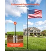 image:imageVEVOR Flag Pole 20ft Heavy Duty Telescopic Flagpole Kit with Mounting Base for Vehicles Extra Thick Outdoor Aluminum Flagpole Kit with 3x5 American Flag for Sedans Pickups RVs Food Trucks BlackBlack30ftTelescopic