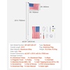 image:imageVEVOR Flag Pole 20ft Heavy Duty Telescopic Flagpole Kit with Mounting Base for Vehicles Extra Thick Outdoor Aluminum Flagpole Kit with 3x5 American Flag for Sedans Pickups RVs Food Trucks BlackSilver25ft Solar LightSectional
