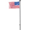 image:imageVEVOR Flag Pole 20ft Heavy Duty Telescopic Flagpole Kit with Mounting Base for Vehicles Extra Thick Outdoor Aluminum Flagpole Kit with 3x5 American Flag for Sedans Pickups RVs Food Trucks BlackBlack20ft Solar LightSectional