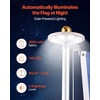 image:imageVEVOR Flag Pole 20ft Heavy Duty Telescopic Flagpole Kit with Mounting Base for Vehicles Extra Thick Outdoor Aluminum Flagpole Kit with 3x5 American Flag for Sedans Pickups RVs Food Trucks BlackSilver20ft Solar LightSectional