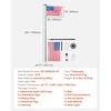 image:imageVEVOR Flag Pole 20ft Heavy Duty Telescopic Flagpole Kit with Mounting Base for Vehicles Extra Thick Outdoor Aluminum Flagpole Kit with 3x5 American Flag for Sedans Pickups RVs Food Trucks BlackBlack25ft Solar LightTelescopic