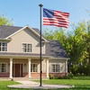 image:imageVEVOR Flag Pole 20ft Heavy Duty Telescopic Flagpole Kit with Mounting Base for Vehicles Extra Thick Outdoor Aluminum Flagpole Kit with 3x5 American Flag for Sedans Pickups RVs Food Trucks BlackBlack20ft Solar LightSectional