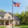 image:imageVEVOR Flag Pole 20ft Heavy Duty Telescopic Flagpole Kit with Mounting Base for Vehicles Extra Thick Outdoor Aluminum Flagpole Kit with 3x5 American Flag for Sedans Pickups RVs Food Trucks BlackBlack25ft Solar LightSectional