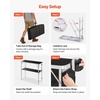 image:imageVEVOR Folding Portable Bar Table 2 pcs 386 x 152 x 343 in with Carry Bag Storage Shelf Detachable Skirt Quick and Easy Setup Foldable Mobile Bartending Station for Events Party Tradeshow2