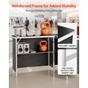 image:imageVEVOR Folding Portable Bar Table 2 pcs 386 x 152 x 343 in with Carry Bag Storage Shelf Detachable Skirt Quick and Easy Setup Foldable Mobile Bartending Station for Events Party Tradeshow2