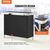 image:imageVEVOR Folding Portable Bar Table 2 pcs 386 x 152 x 343 in with Carry Bag Storage Shelf Detachable Skirt Quick and Easy Setup Foldable Mobile Bartending Station for Events Party Tradeshow1