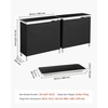 image:imageVEVOR Folding Portable Bar Table 2 pcs 386 x 152 x 343 in with Carry Bag Storage Shelf Detachable Skirt Quick and Easy Setup Foldable Mobile Bartending Station for Events Party Tradeshow2