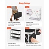 image:imageVEVOR Folding Portable Bar Table 386 x 152 x 343 in with Carry Bag Storage Shelf and Detachable Skirt Quick and Easy Setup Foldable Mobile Bartending Station for Events Party Tradeshow386 Length