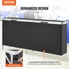 image:imageVEVOR Folding Portable Bar Table 386 x 152 x 343 in with Carry Bag Storage Shelf and Detachable Skirt Quick and Easy Setup Foldable Mobile Bartending Station for Events Party Tradeshow7795 Length