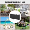 image:imageVEVOR Folding Portable Bar Table 386 x 152 x 343 in with Carry Bag Storage Shelf and Detachable Skirt Quick and Easy Setup Foldable Mobile Bartending Station for Events Party Tradeshow7795 Length