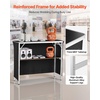 image:imageVEVOR Folding Portable Bar Table 433 x 154 x 346 in with Carry Bag Storage Shelf and Detachable Skirt Quick and Easy Setup Foldable Mobile Bartending Station for Events Party Tradeshow433 Length
