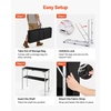 image:imageVEVOR Folding Portable Bar Table 433 x 154 x 346 in with Carry Bag Storage Shelf and Detachable Skirt Quick and Easy Setup Foldable Mobile Bartending Station for Events Party Tradeshow433 Length