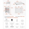 image:imageVEVOR Folding Portable Bar Table 433 x 154 x 346 in with Carry Bag Storage Shelf and Detachable Skirt Quick and Easy Setup Foldable Mobile Bartending Station for Events Party Tradeshow31 Length