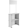 image:imageVEVOR Folding Portable Bar Table 433 x 154 x 346 in with Carry Bag Storage Shelf and Detachable Skirt Quick and Easy Setup Foldable Mobile Bartending Station for Events Party Tradeshow31 Length