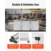image:imageVEVOR Folding Portable Bar Table 433 x 154 x 346 in with Carry Bag Storage Shelf and Detachable Skirt Quick and Easy Setup Foldable Mobile Bartending Station for Events Party Tradeshow31 Length