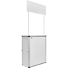 image:imageVEVOR Folding Portable Bar Table 433 x 154 x 346 in with Carry Bag Storage Shelf and Detachable Skirt Quick and Easy Setup Foldable Mobile Bartending Station for Events Party Tradeshow31 Length