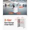 image:imageVEVOR Folding Portable Bar Table 433 x 154 x 346 in with Carry Bag Storage Shelf and Detachable Skirt Quick and Easy Setup Foldable Mobile Bartending Station for Events Party Tradeshow31 Length