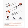image:imageVEVOR Gas Hedge Trimmer 2 Cycle with Extension Pole 157inch 26cc Gas Powered Pole Hedge Trimmer with Dual Sided Dual Action Blade Great for Trimming Shrubs Bushes wEPA CE and EMC Certification63cc