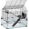 image:imageVEVOR Hamster Cage 360Viewing Transparent Hamster Habitats Small Animal Cage 295 x 173 x 24 in Ventilated Pet Mouse Cages with Water Bottle Portable Hamster House for Rats Guinea Pigs228L x 150W x 213H
