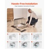 image:imageVEVOR Hamster Cage 360Viewing Transparent Hamster Habitats Small Animal Cage 295 x 173 x 24 in Ventilated Pet Mouse Cages with Water Bottle Portable Hamster House for Rats Guinea Pigs228L x 150W x 213H