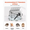 image:imageVEVOR Hamster Cage 360Viewing Transparent Hamster Habitats Small Animal Cage 295 x 173 x 24 in Ventilated Pet Mouse Cages with Water Bottle Portable Hamster House for Rats Guinea Pigs228L x 150W x 213H