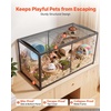 image:imageVEVOR Hamster Cage 360Viewing Transparent Hamster Habitats Small Animal Cage 295 x 173 x 24 in Ventilated Pet Mouse Cages with Water Bottle Portable Hamster House for Rats Guinea Pigs472L x 236W x 254H