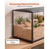 image:imageVEVOR Hamster Cage 360Viewing Transparent Hamster Habitats Small Animal Cage 295 x 173 x 24 in Ventilated Pet Mouse Cages with Water Bottle Portable Hamster House for Rats Guinea Pigs472L x 236W x 254H
