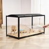 image:imageVEVOR Hamster Cage 360Viewing Transparent Hamster Habitats Small Animal Cage 295 x 173 x 24 in Ventilated Pet Mouse Cages with Water Bottle Portable Hamster House for Rats Guinea Pigs378L x 185W x 217H