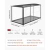image:imageVEVOR Hamster Cage 360Viewing Transparent Hamster Habitats Small Animal Cage 295 x 173 x 24 in Ventilated Pet Mouse Cages with Water Bottle Portable Hamster House for Rats Guinea Pigs472L x 236W x 254H