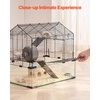 image:imageVEVOR Hamster Cage 360Viewing Transparent Hamster Habitats Small Animal Cage 295 x 173 x 24 in Ventilated Pet Mouse Cages with Water Bottle Portable Hamster House for Rats Guinea Pigs228L x 150W x 213H