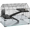 image:imageVEVOR Hamster Cage 360Viewing Transparent Hamster Habitats Small Animal Cage 295 x 173 x 24 in Ventilated Pet Mouse Cages with Water Bottle Portable Hamster House for Rats Guinea Pigs295L x 173W x 240H