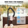 image:imageVEVOR Hot Tub Handrail 360 Rotatable Spa Side Handrail with 4863 Adjustable Height RustProof Aluminum Spa Hot Tub Hand Rail with SlideUnder Mount Base for Indoor amp Outdoor 600LBS Capacity63 Inch