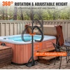 image:imageVEVOR Hot Tub Handrail 360 Rotatable Spa Side Handrail with 4863 Adjustable Height RustProof Aluminum Spa Hot Tub Hand Rail with SlideUnder Mount Base for Indoor amp Outdoor 600LBS Capacity57 Inch