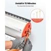 image:imageVEVOR Lake Weed Roller 141 ft Stainless Steel Lake amp Pond Weed Removal Tool Muck Razer Aquatic amp Sludge Tiller Rid Roots and Muck Buildup 6 Preassembled Stainless Steel Blades 4 Aluminum Handles18ft