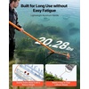 image:imageVEVOR Lake Weed Roller 141 ft Stainless Steel Lake amp Pond Weed Removal Tool Muck Razer Aquatic amp Sludge Tiller Rid Roots and Muck Buildup 6 Preassembled Stainless Steel Blades 4 Aluminum Handles12ft