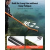 image:imageVEVOR Lake Weed Roller 141 ft Stainless Steel Lake amp Pond Weed Removal Tool Muck Razer Aquatic amp Sludge Tiller Rid Roots and Muck Buildup 6 Preassembled Stainless Steel Blades 4 Aluminum Handles14ft