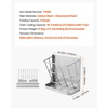 image:imageVEVOR Livestock Feeder 185 Gallons Large Capacity HeavyDuty Steel Goat Hay Rack 244 Long Wall Mounted Horse Hay Holder Multiple Sided Feeding Rack for Sheep Farm Livestock Indoor OutdoorWallMounted