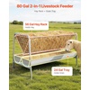 image:imageVEVOR Livestock Hay Feeder 2 in 1 Grain amp Hay Feeder 80Gallon Capacity 579 Long Goat Pasture Feeding with Deeper Feeding Pan Heavy Duty Steel Grain Holder for Sheep Sheds Farms Horse Barns579 x 276 x 341 in