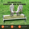 image:imageVEVOR Livestock Hay Feeder 2 in 1 Grain amp Hay Feeder 80Gallon Capacity 579 Long Goat Pasture Feeding with Deeper Feeding Pan Heavy Duty Steel Grain Holder for Sheep Sheds Farms Horse Barns1 Count Pack of 1