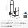 image:imageVEVOR Log Cart 250 lbs Load Capacity Outdoor and Indoor Wood Rack Storage Mover with Pneumatic Rubber Wheels Heavy Duty Steel Dolly Hauler Firewood Carrier for Fireplace Fire Pit Blackwithout cover