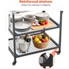 image:imageVEVOR Outdoor Grill Cart 310 x 170 inch Tabletop Size Grilling Table Foldable Outdoor Cooking Table with Tissue Holder Wheels Magnetic Tool Rack BBQ Prep Tables for Picnic Kitchen CourtyardBlack