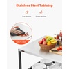 image:imageVEVOR Outdoor Grill Cart 310 x 170 inch Tabletop Size Grilling Table Foldable Outdoor Cooking Table with Tissue Holder Wheels Magnetic Tool Rack BBQ Prep Tables for Picnic Kitchen CourtyardBlack