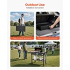 image:imageVEVOR Outdoor Grill Cart 310 x 170 inch Tabletop Size Grilling Table Foldable Outdoor Cooking Table with Tissue Holder Wheels Magnetic Tool Rack BBQ Prep Tables for Picnic Kitchen CourtyardBlack